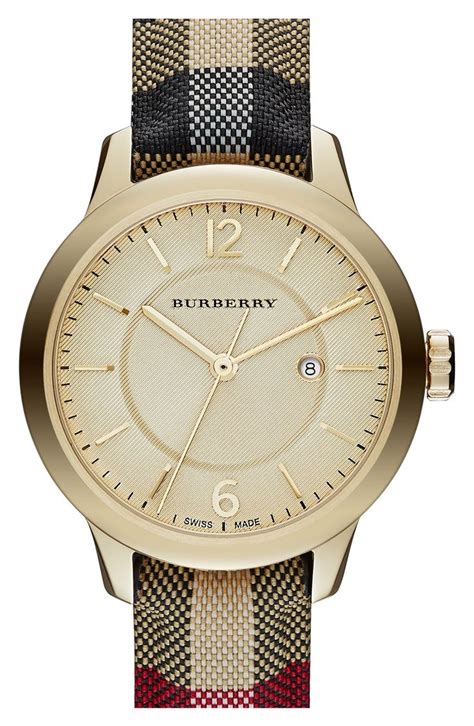 burberry check stamped bracelet watch 32mm|Burberry Check Strap Watch, 32mm .